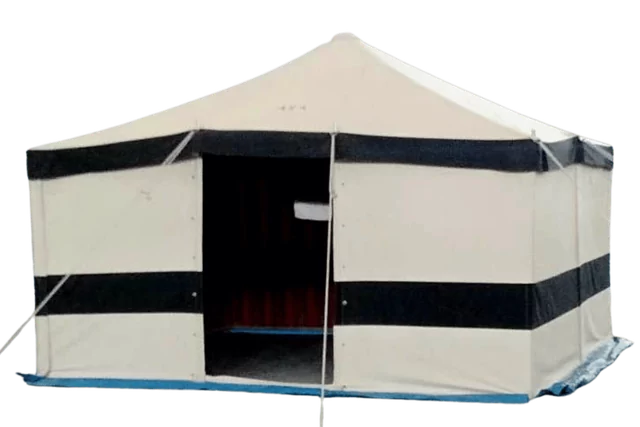 Ready-made tent installation
