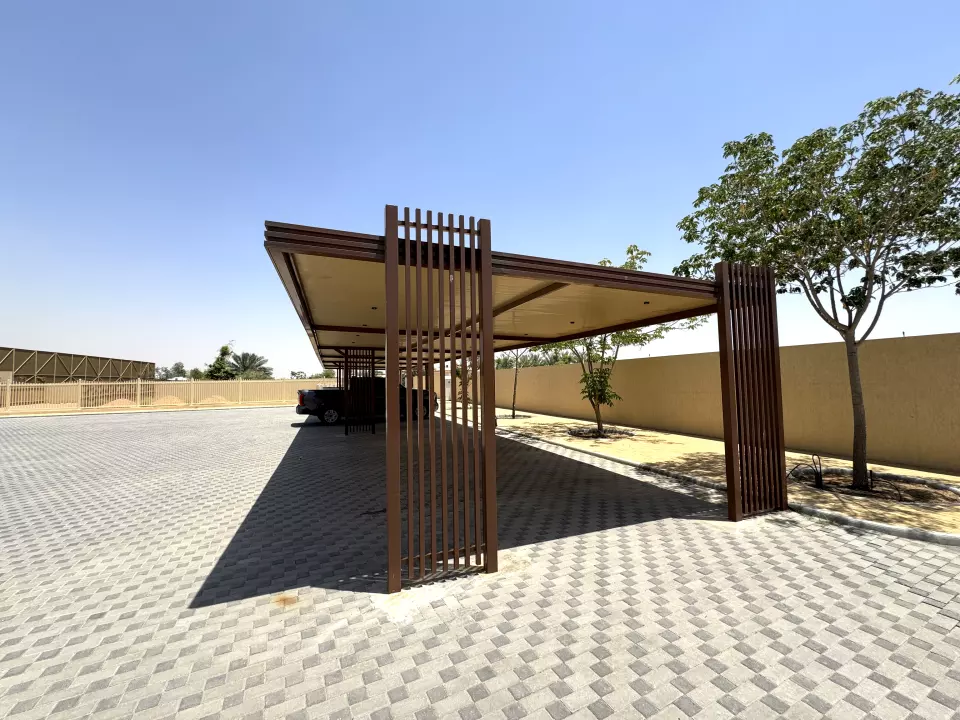Garden pergola installation